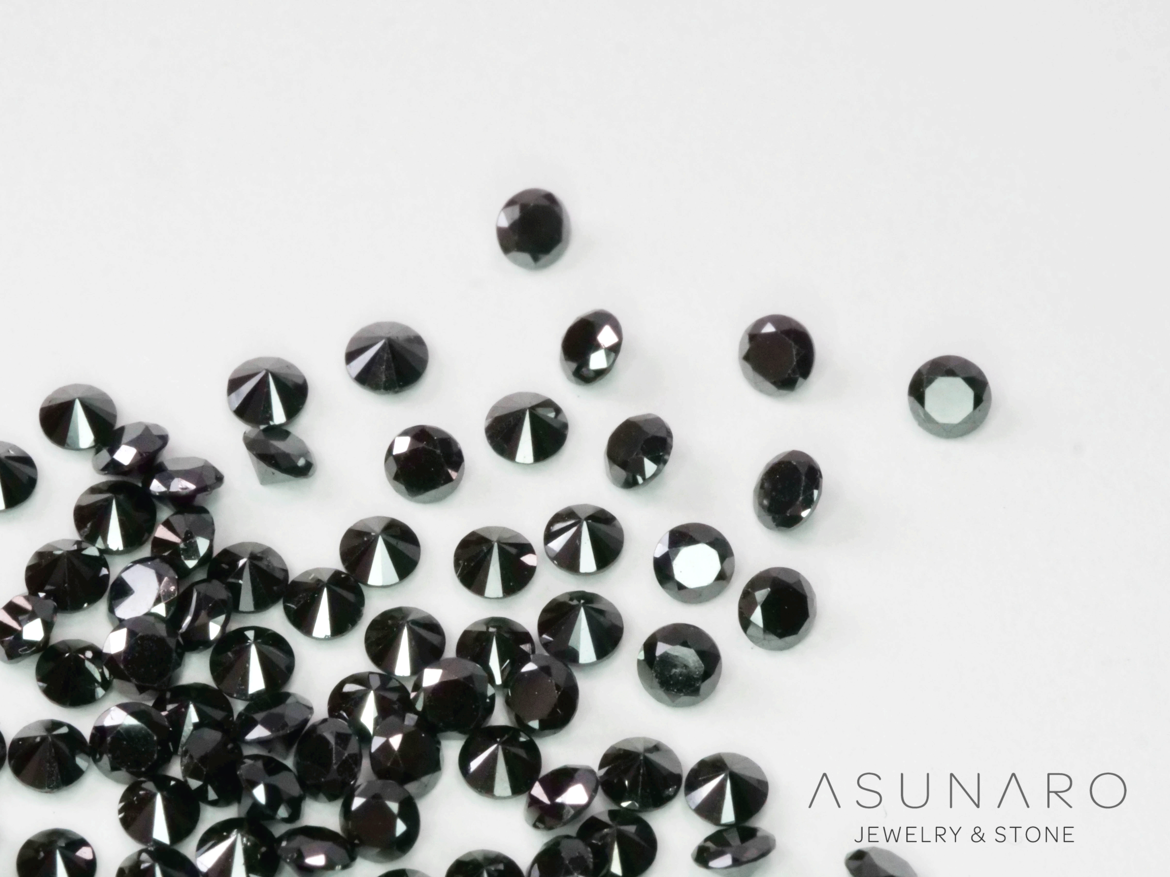 【4時間限定ゲリラ販売】ブラックダイヤモンド　ラウンド約2mm【ltd2608202】特別販売