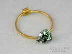 バイカラーゾイサイト（タンザナイト）ペアシェイプ　タンザニア産　1.22ct【261002-3403】