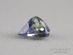 バイカラーゾイサイト（タンザナイト）ペアシェイプ　タンザニア産　0.55ct【261002-3406】
