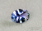 パーティーカラーゾイサイト（タンザナイト）オーバルカット　タンザニア産　0.59ct【261002-3408】