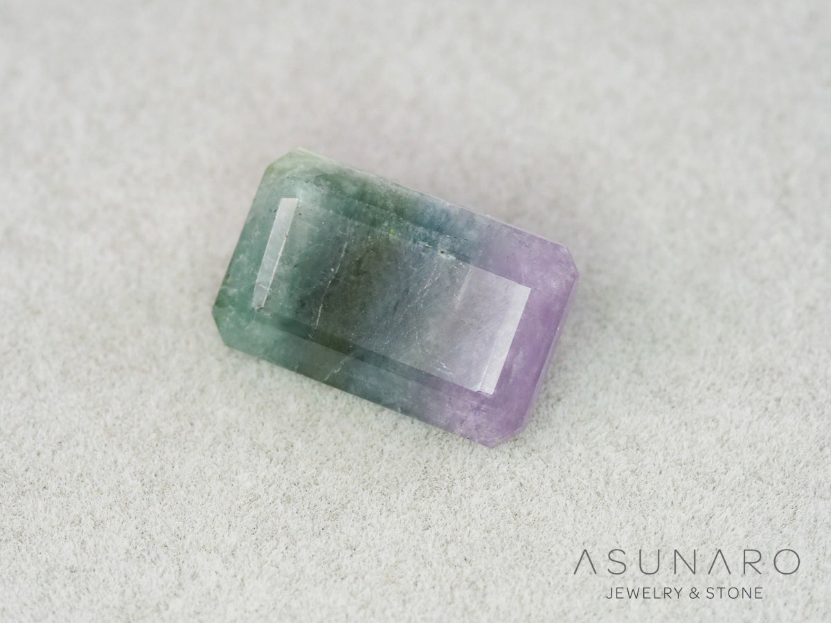 パーティーカラードトルマリン　エメラルドカット　アフガニスタン産　3.69ct【261002-3428】