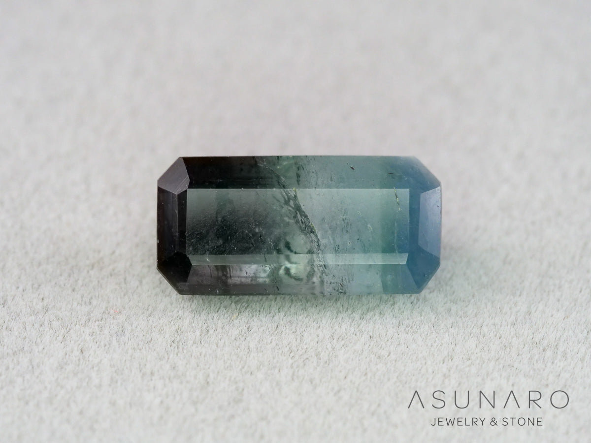 パーティーカラードトルマリン　エメラルドカット　アフガニスタン産　2.71ct【261002-3429】