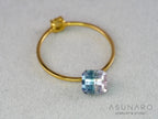 ピンク・ナイトブルーバイカラートルマリン　エメラルドカット　アフガニスタン産　1.07ct【261002-3430】