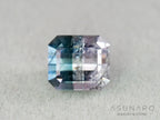 ピンク・ナイトブルーバイカラートルマリン　エメラルドカット　アフガニスタン産　1.40ct【261002-3431】