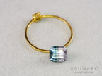 ピンク・ナイトブルーバイカラートルマリン　エメラルドカット　アフガニスタン産　1.40ct【261002-3431】