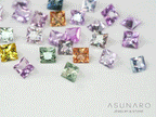 【4時間限定ゲリラ販売】超得✨️プリンセスカット マルチカラーサファイア　約2mm【ltd260901】特別販売