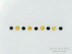 【4時間限定ゲリラ販売】ブラックダイヤモンド＆シトリン　9個セット　コンビMIX　約1.5mm【ltd2609281】特別販売