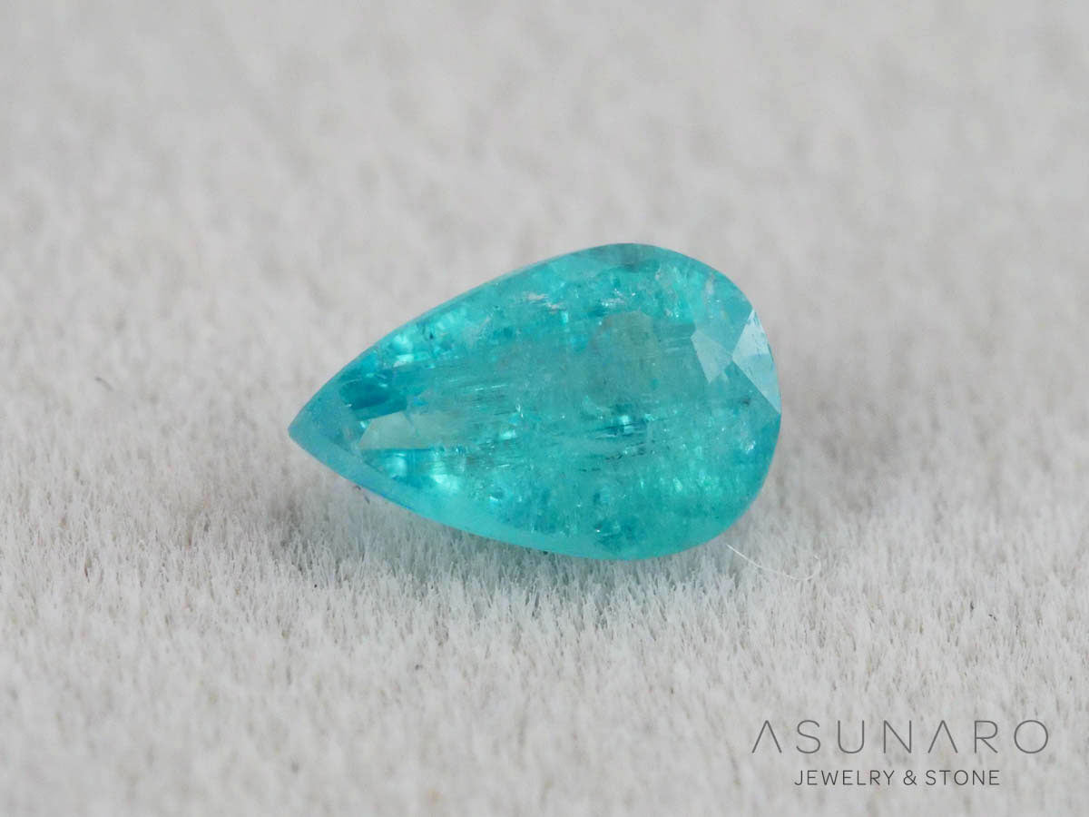 【GIA鑑別書付】パライバトルマリン　ペアシェイプ　エチオピア産　0.24ct   【261009-3591】