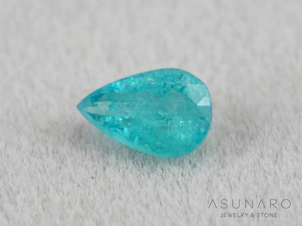 【GIA鑑別書付】パライバトルマリン　ペアシェイプ　エチオピア産　0.24ct   【261009-3591】