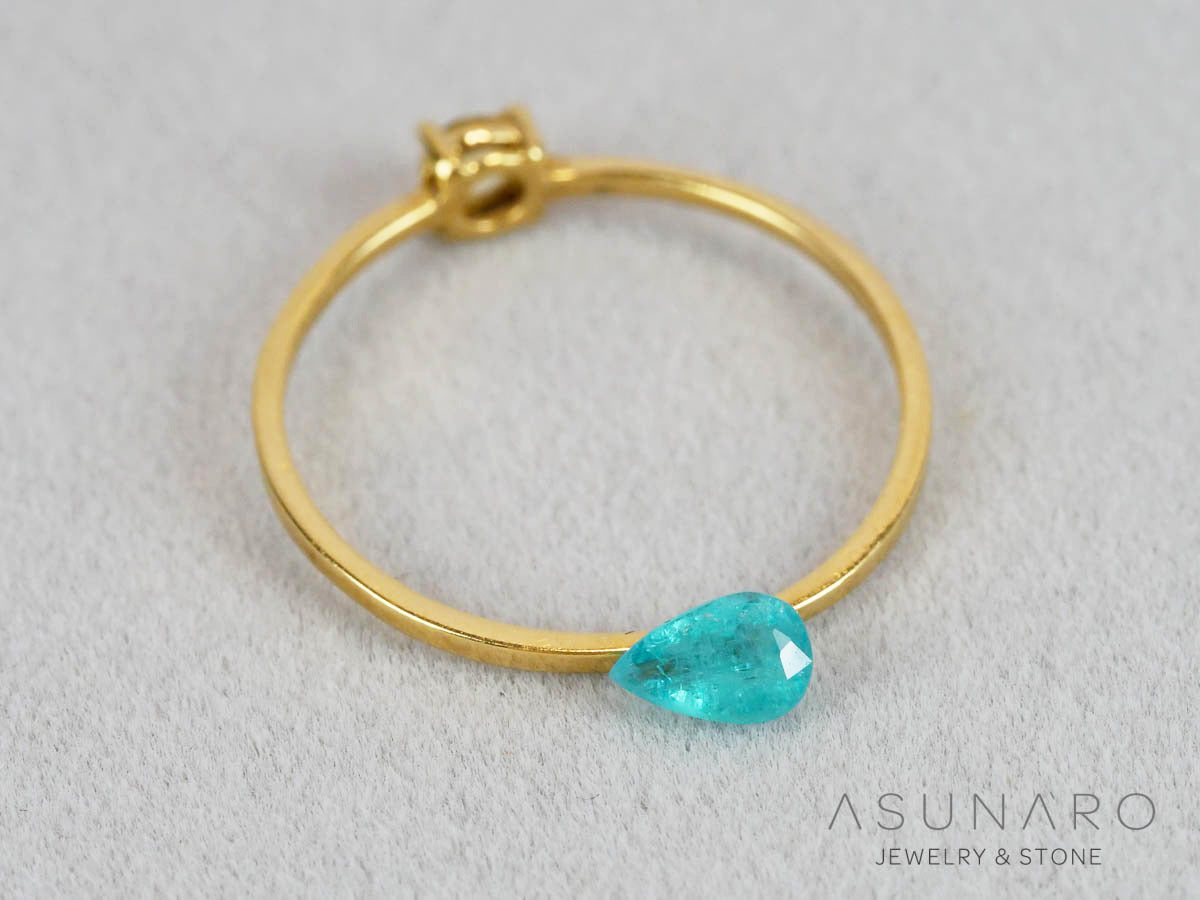 【GIA鑑別書付】パライバトルマリン　ペアシェイプ　エチオピア産　0.24ct   【261009-3591】