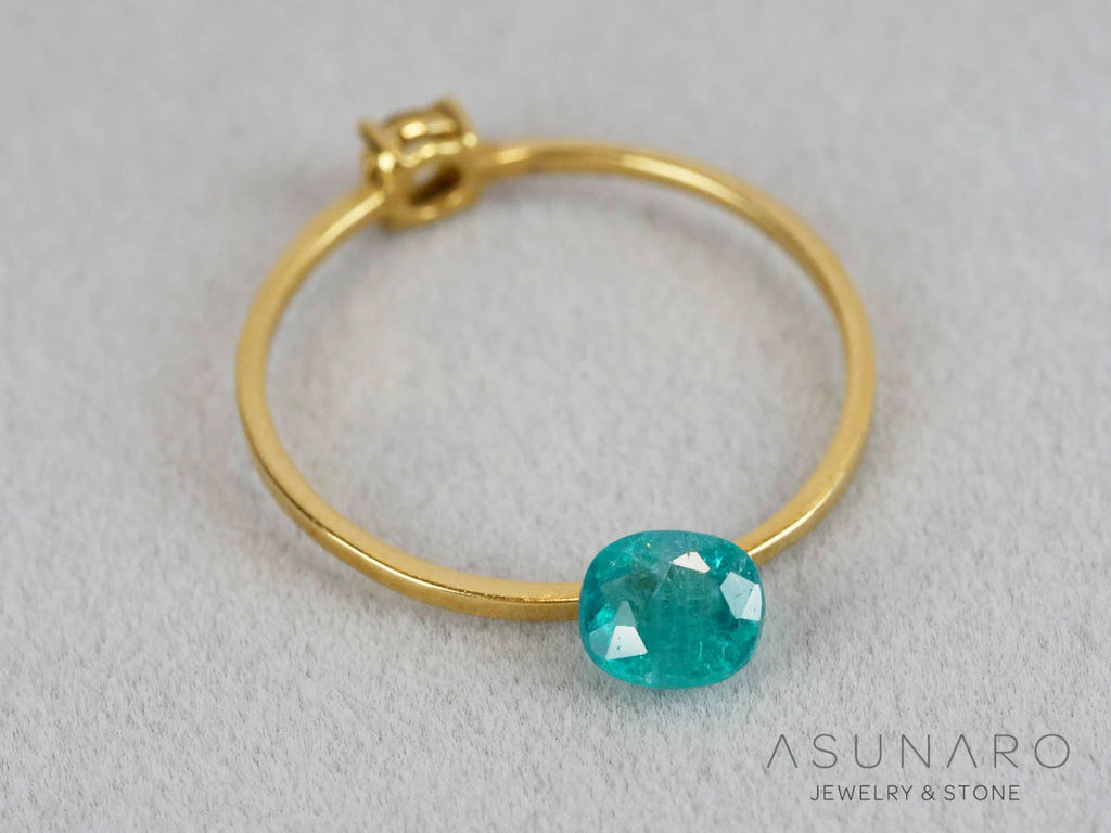 【GIA鑑別書付】パライバトルマリン　クッションカット　エチオピア産　0.45ct   【261009-3593】