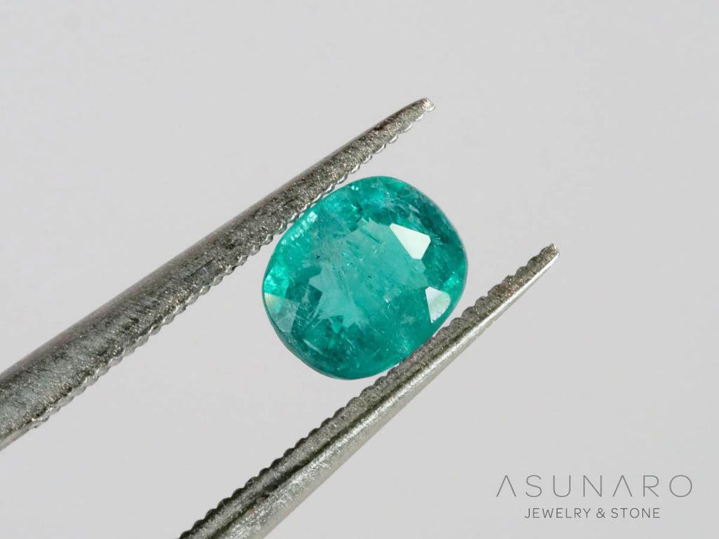 【GIA鑑別書付】パライバトルマリン　クッションカット　エチオピア産　0.45ct   【261009-3593】