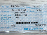 ピンクダイヤモンド　Fancy Deep Purple Pink　I1　エメラルドカット　0.070ct　【231010-1901】