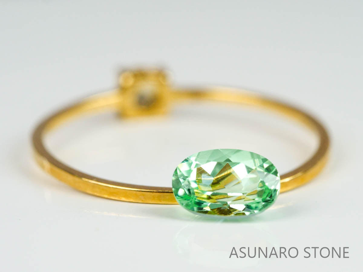 シーフォームトルマリン 　オーバルカット 　アフガニスタン産  0.59ct【221214-1211】