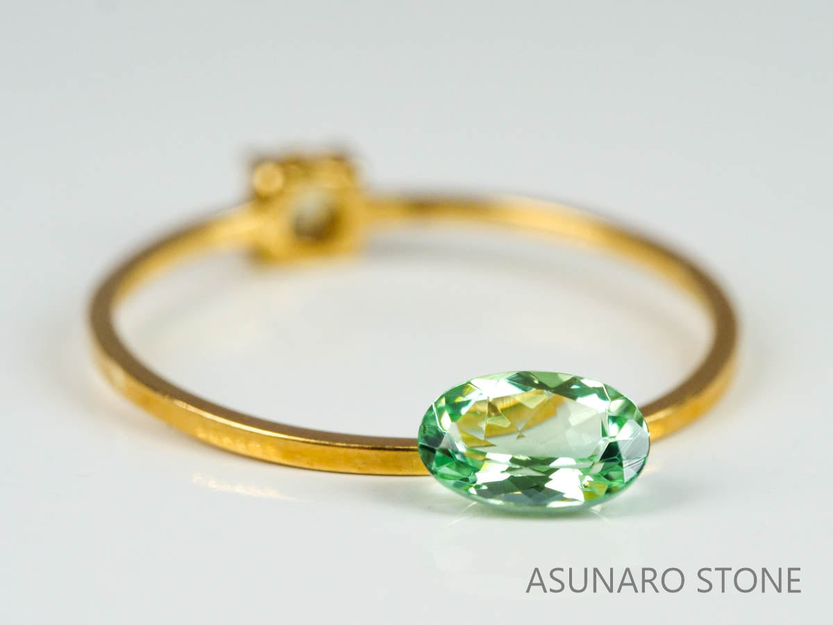 シーフォームトルマリン 　オーバルカット 　アフガニスタン産  0.45ct　【221214-1212】