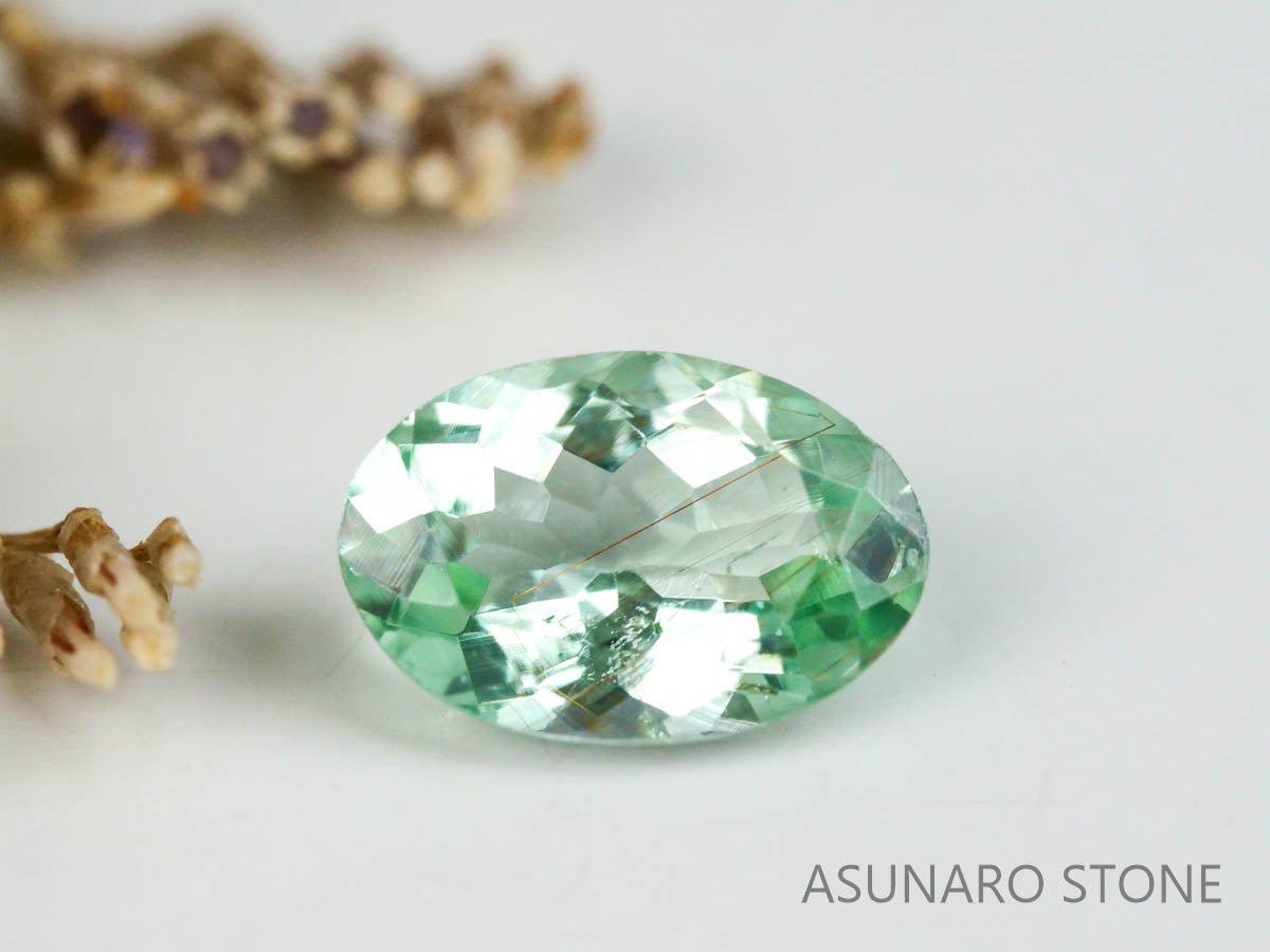 シーフォームトルマリン 　オーバルカット 　アフガニスタン産  0.40ct【221214-1214】