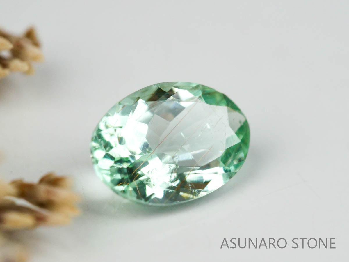 シーフォームトルマリン 　オーバルカット 　アフガニスタン産  0.40ct【221214-1214】