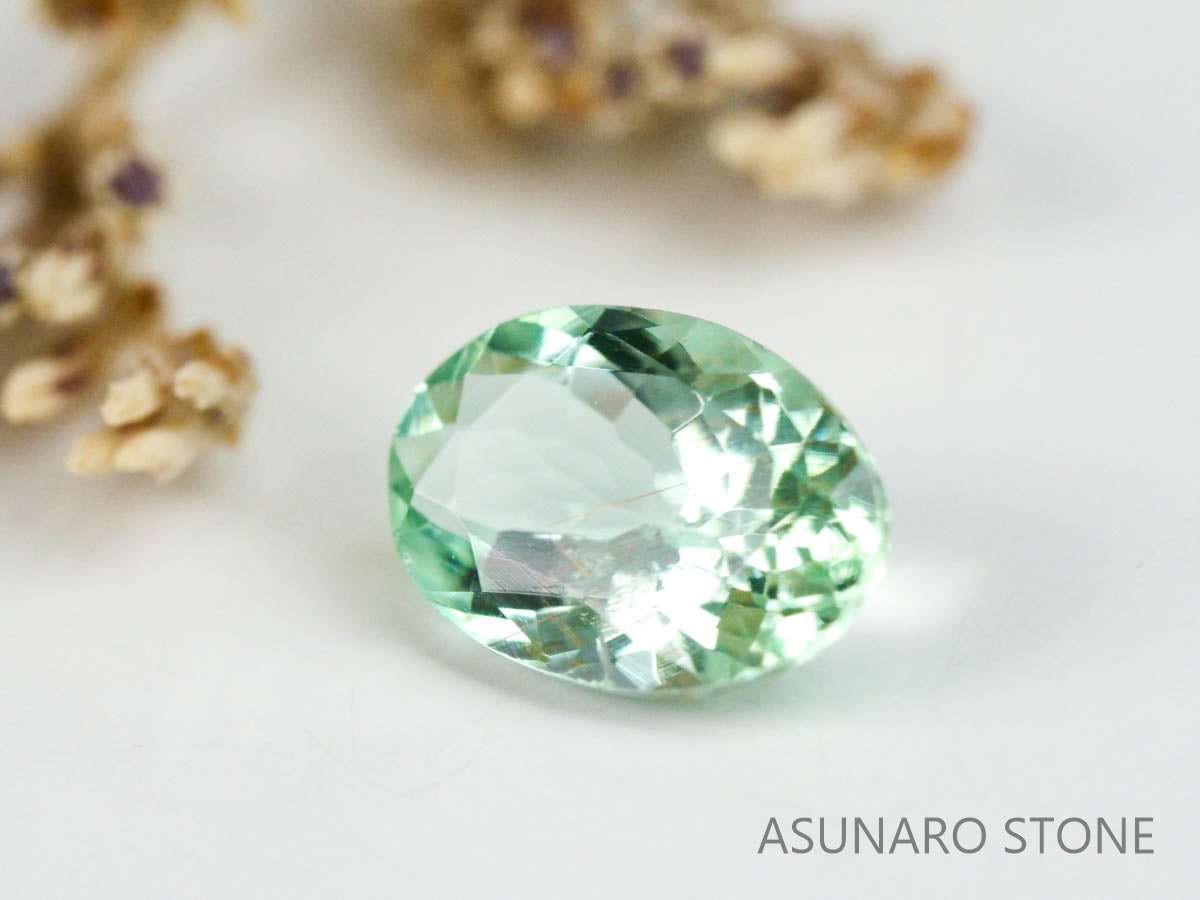 シーフォームトルマリン 　オーバルカット 　アフガニスタン産  0.40ct【221214-1214】