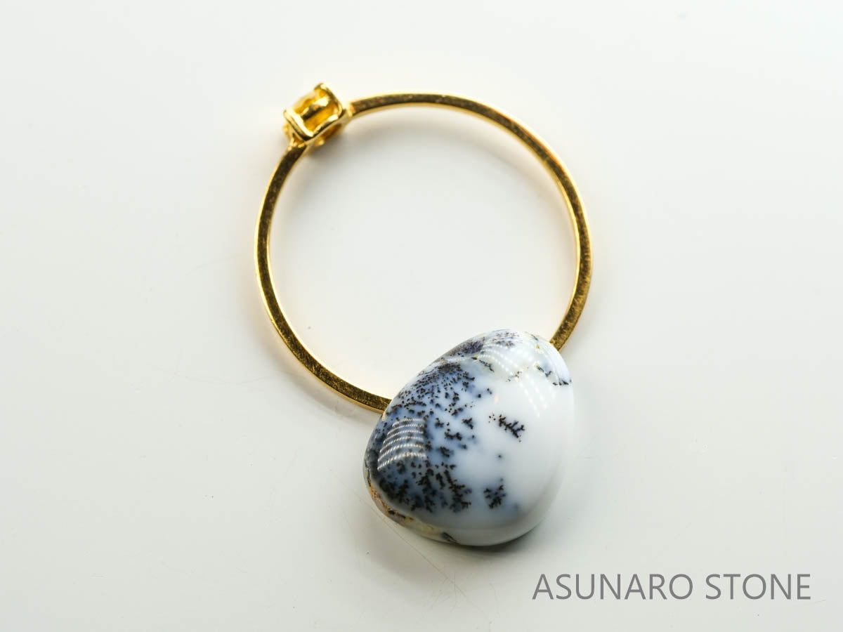 デンドリチックオパールル　デンドライト　カボション　2.89ct【230412-1419】