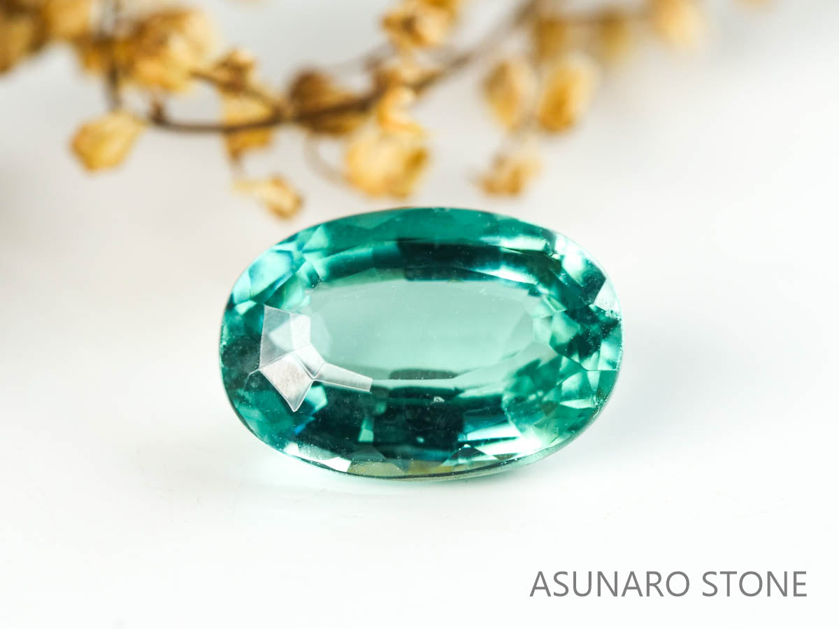 ブルートルマリン　オーバルカット　アフガニスタン産　　1.36ct【230313-1617】