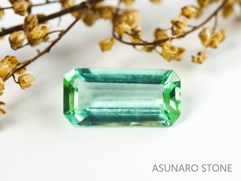 シーフォームトルマリン　エメラルドカット　アフガニスタン産　　1.64ct【230313-1620】