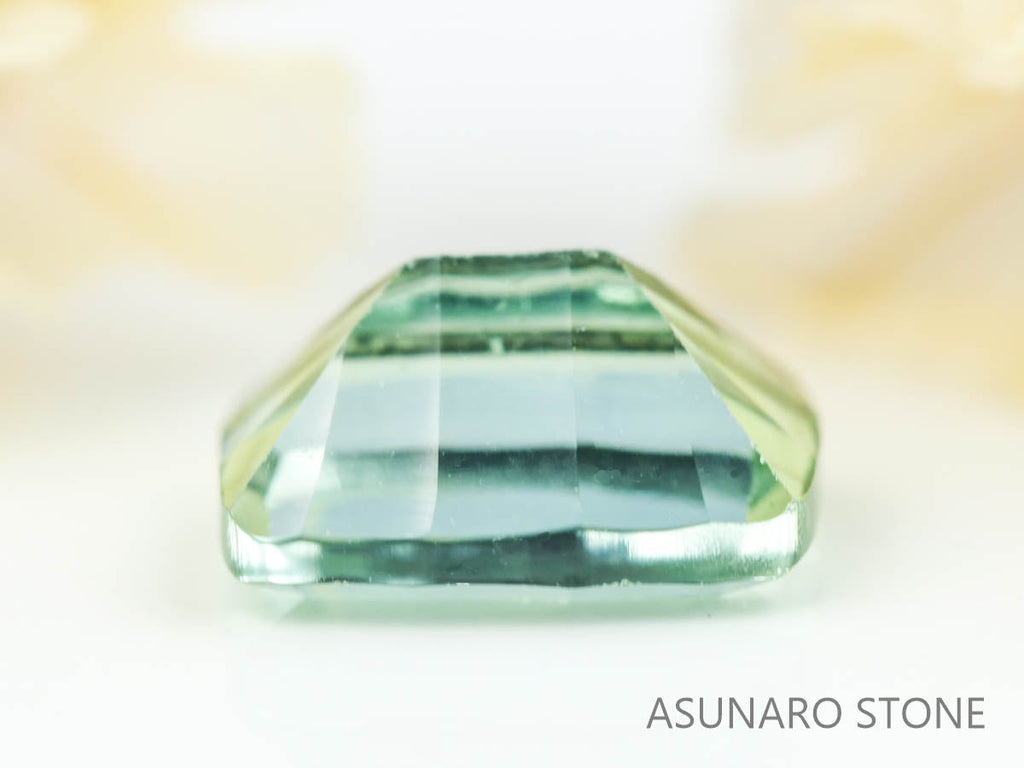 ミントカラートルマリン　コンケーブカット　ルワンダ産　　0.99ct【230303-1545】