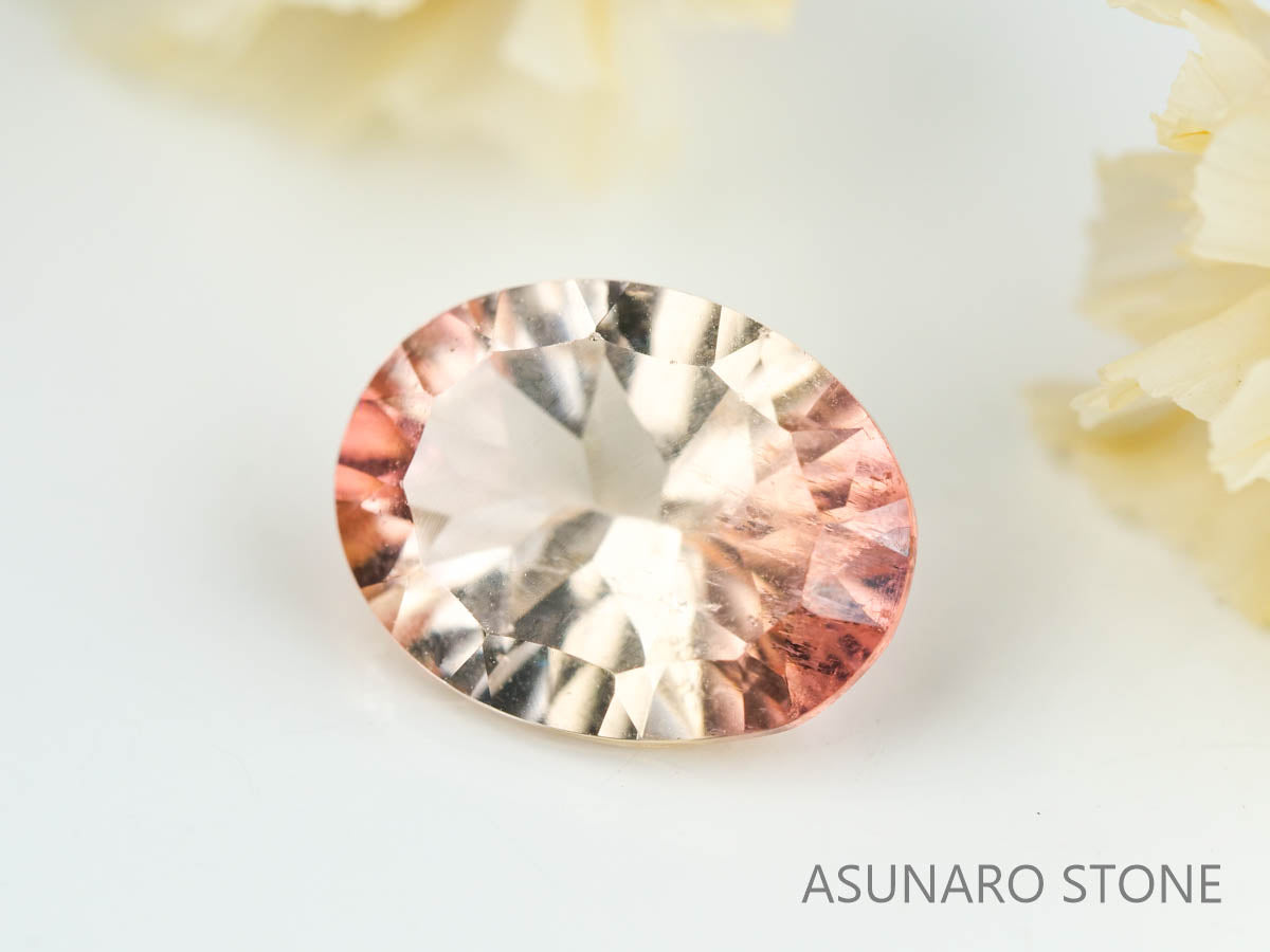 フルーティーバイカラートルマリン　コンケーブカット　ルワンダ産　　1.78ct【230303-1548】