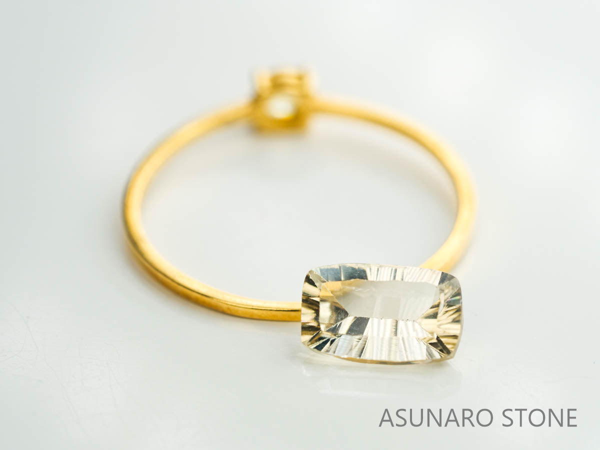 バニラカラートルマリン　コンケーブカット　ルワンダ産　1.04ct【230303-1549】