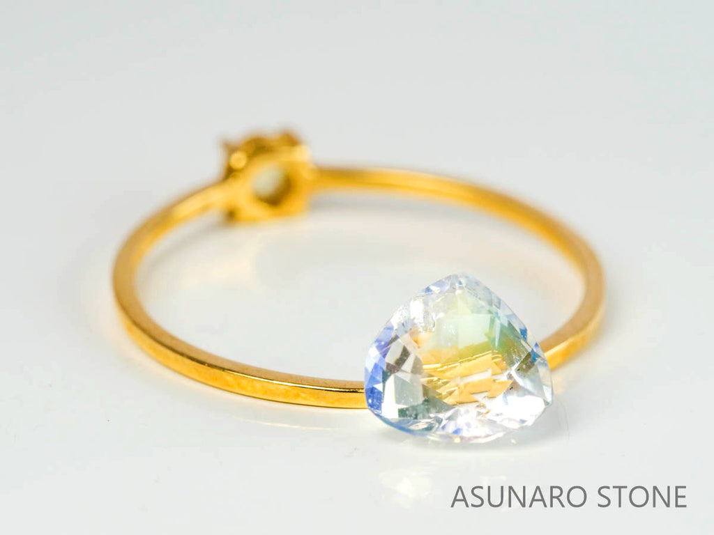 アンデシンラブラドライト  マロンカット　マダガスカル産　　0.90ct【230329-1552】