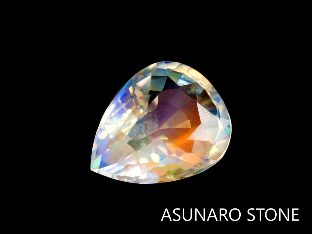 アンデシンラブラドライト  ペアシェイプ　マダガスカル産　　0.74ct【230329-1554】