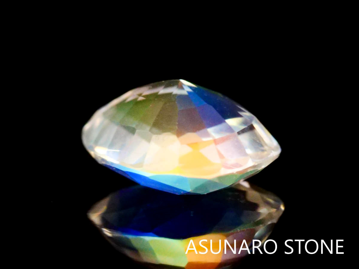 アンデシンラブラドライト  ペアシェイプ　マダガスカル産　　0.74ct【230329-1554】