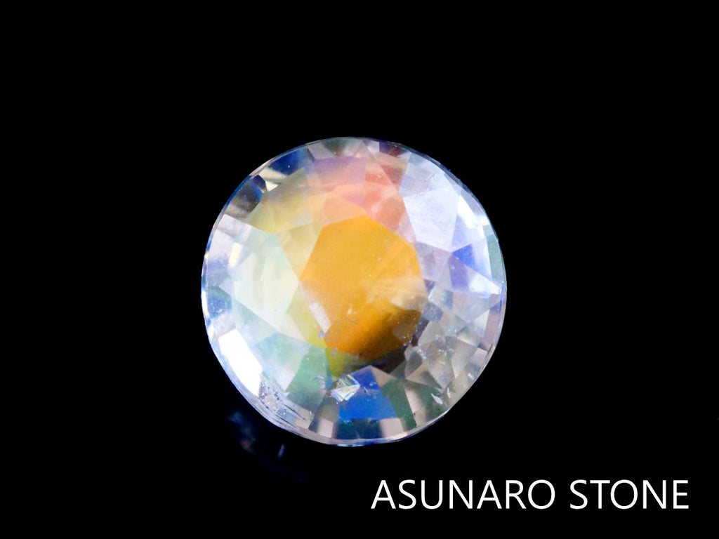 アンデシンラブラドライト  ラウンドカット　マダガスカル産　　0.90ct【230329-1555】