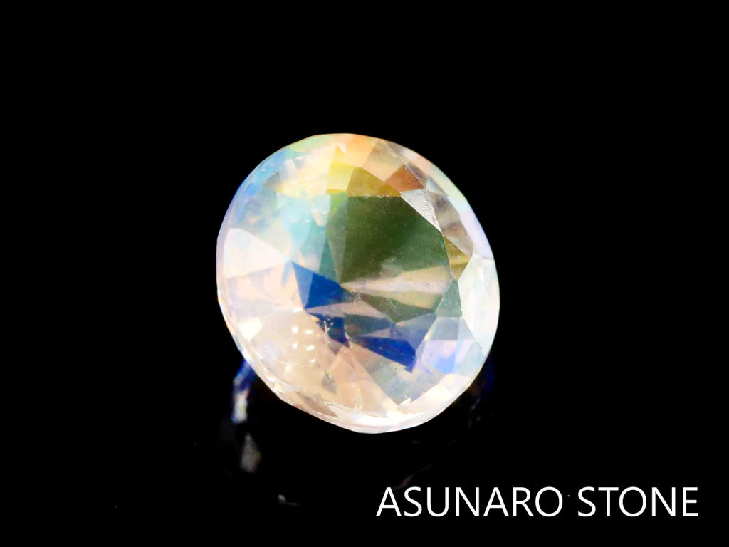 アンデシンラブラドライト  ラウンドカット　マダガスカル産　　0.90ct【230329-1555】