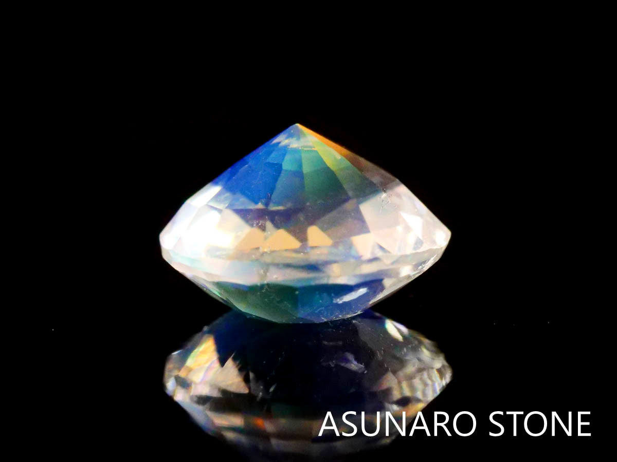 アンデシンラブラドライト  ラウンドカット　マダガスカル産　　0.90ct【230329-1555】