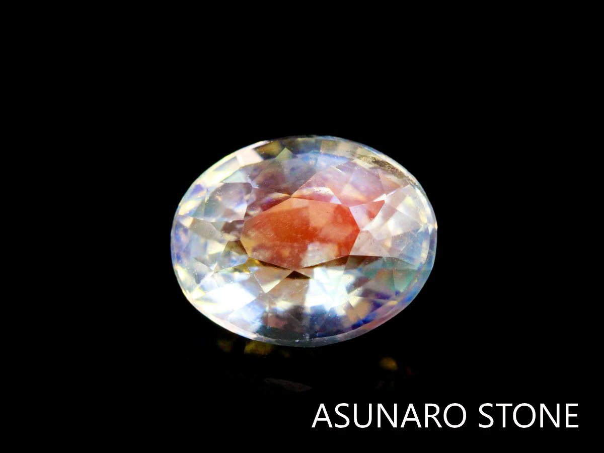 アンデシンラブラドライト  オーバルカット　マダガスカル産　　0.82ct【230329-1558】