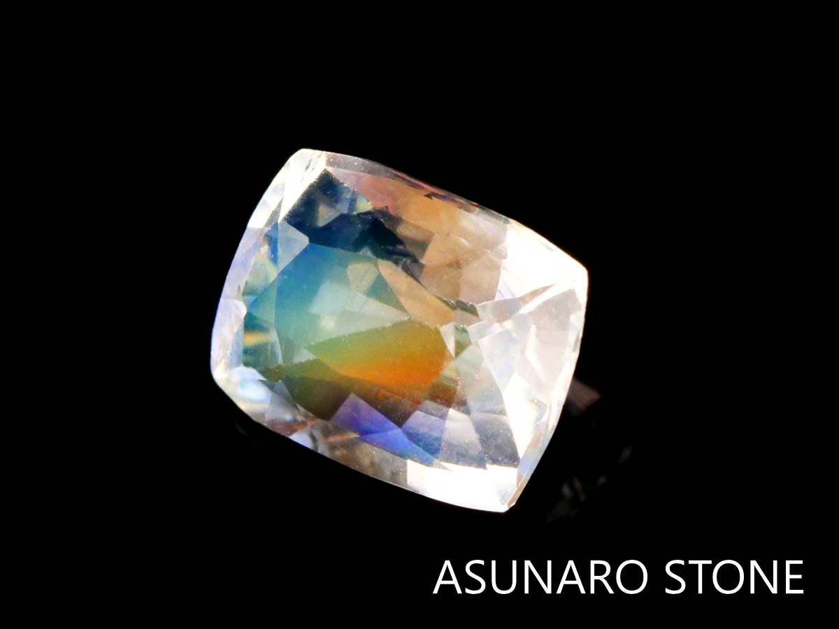アンデシンラブラドライト  クッションカット　マダガスカル産　　0.84ct【230329-1559】