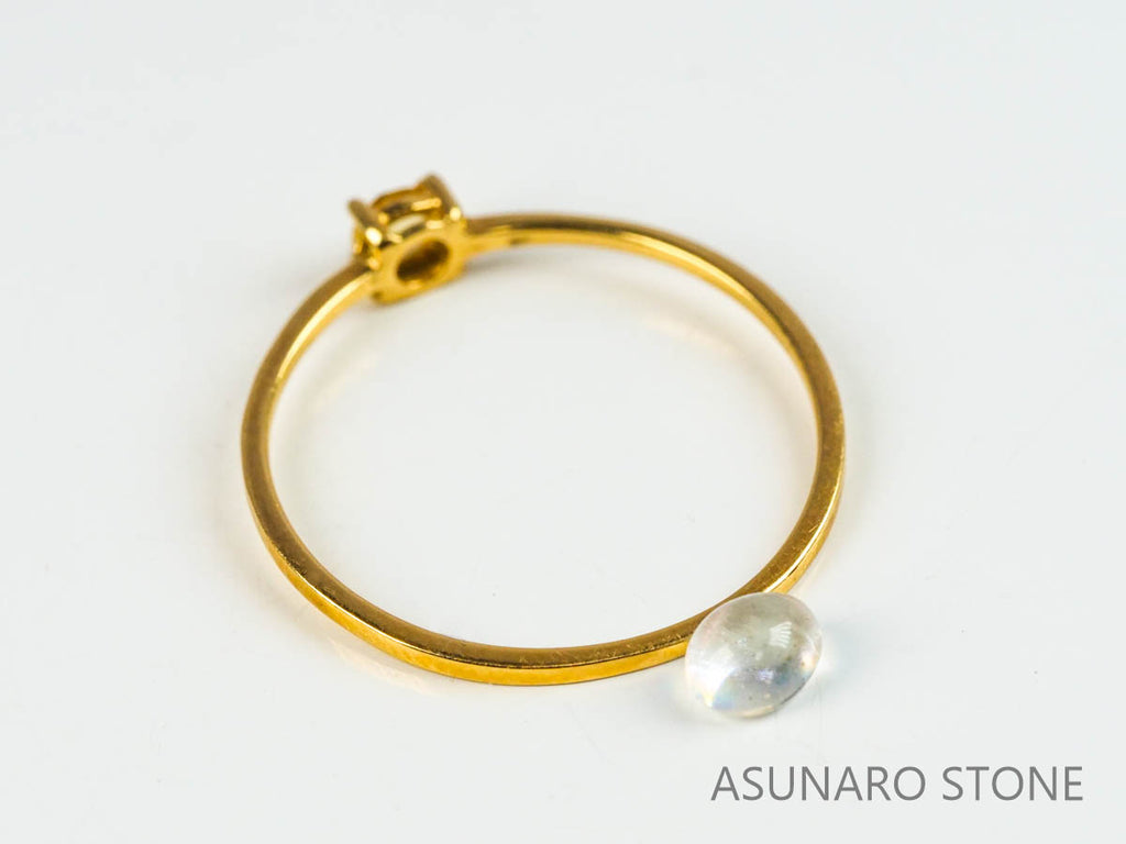 アンデシンラブラドライト　カボション　マダガスカル産　　0.29ct【230329-1565】