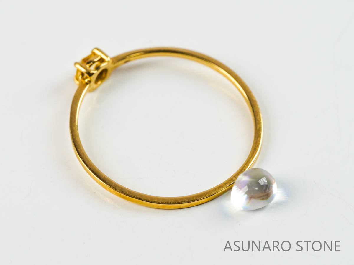 アンデシンラブラドライト　カボション　マダガスカル産　　0.39ct【230329-1566】