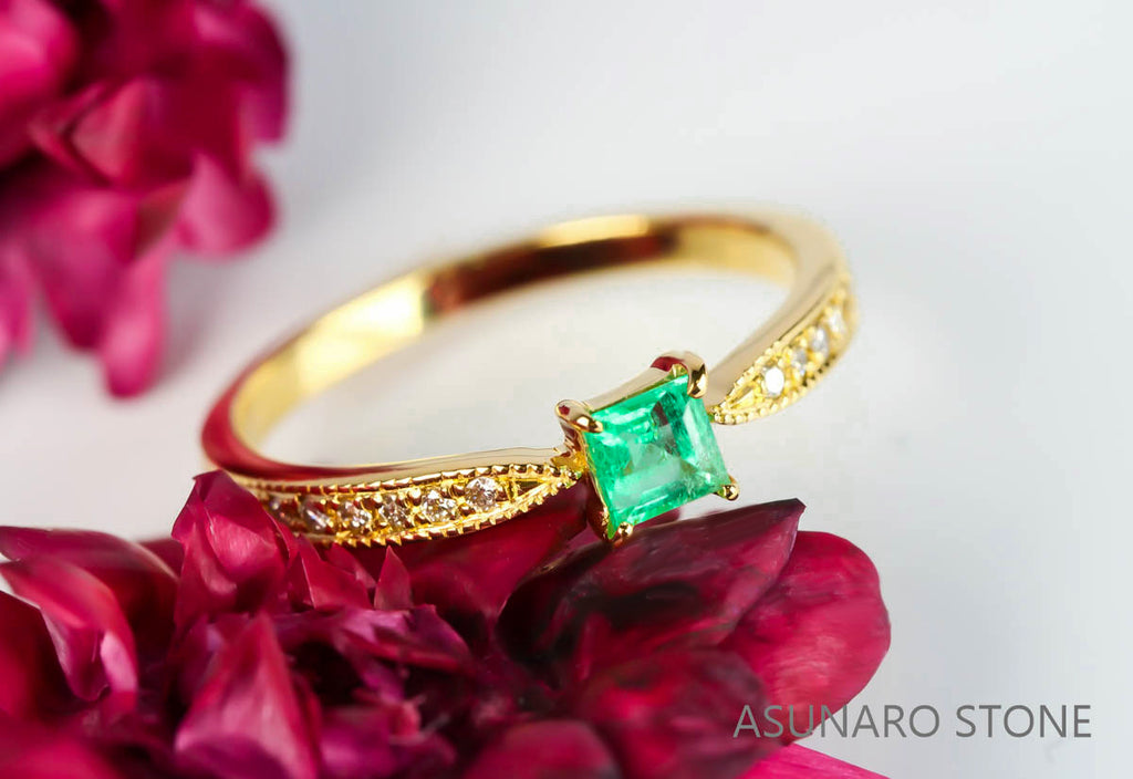 【お仕立て用】空枠番号：3821C　リング枠【オーダージュエリー用】