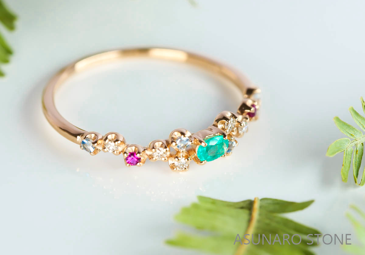 【お仕立て用】空枠番号：4995C リング枠【オーダージュエリー用】