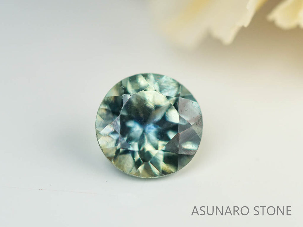 モンタナサファイア 　ラウンドカット　 アメリカ産 　0.32ct　【230515-1581】