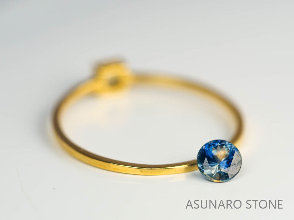 モンタナサファイア 　ラウンドカット　 アメリカ産 　0.31ct　【230515-1582】