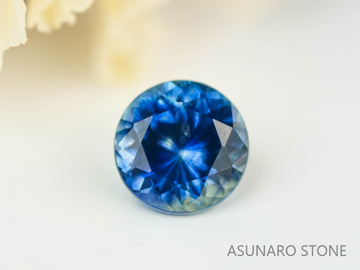 モンタナサファイア 　ラウンドカット　 アメリカ産 　0.33ct　【230515-1583】