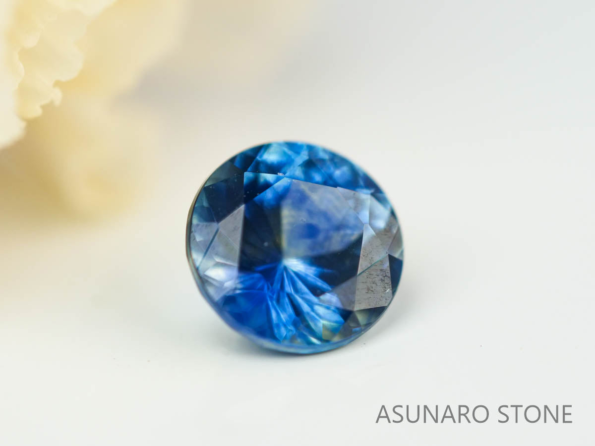 モンタナサファイア 　ラウンドカット　 アメリカ産 　0.33ct　【230515-1583】