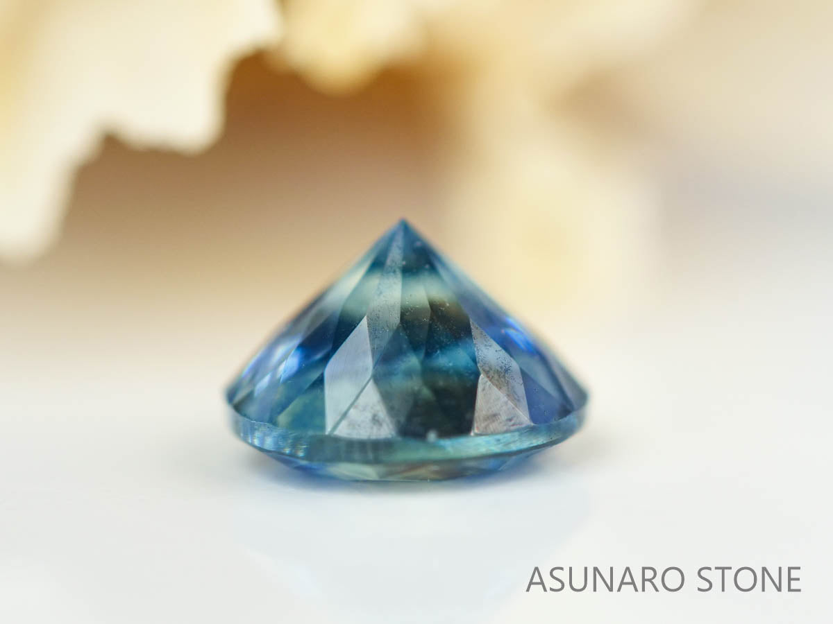 モンタナサファイア 　ラウンドカット　 アメリカ産 　0.33ct　【230515-1583】