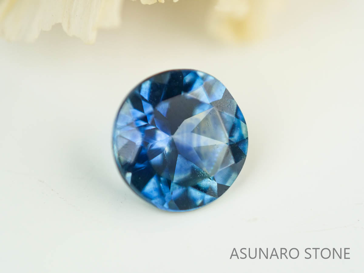 モンタナサファイア 　ラウンドカット　 アメリカ産 　0.35ct　【230515-1585】