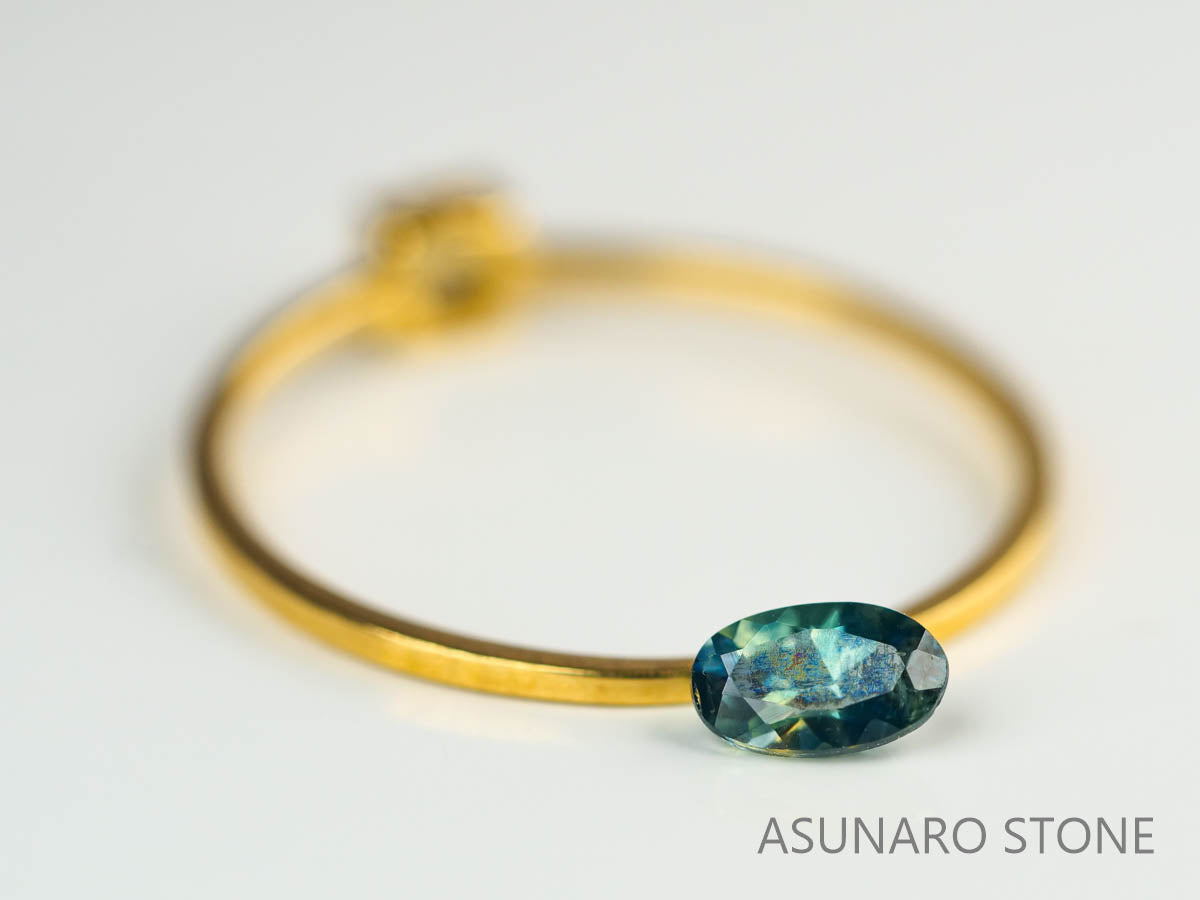 モンタナサファイア 　オーバルカット　 アメリカ産 　0.32ct　【230515-1589】