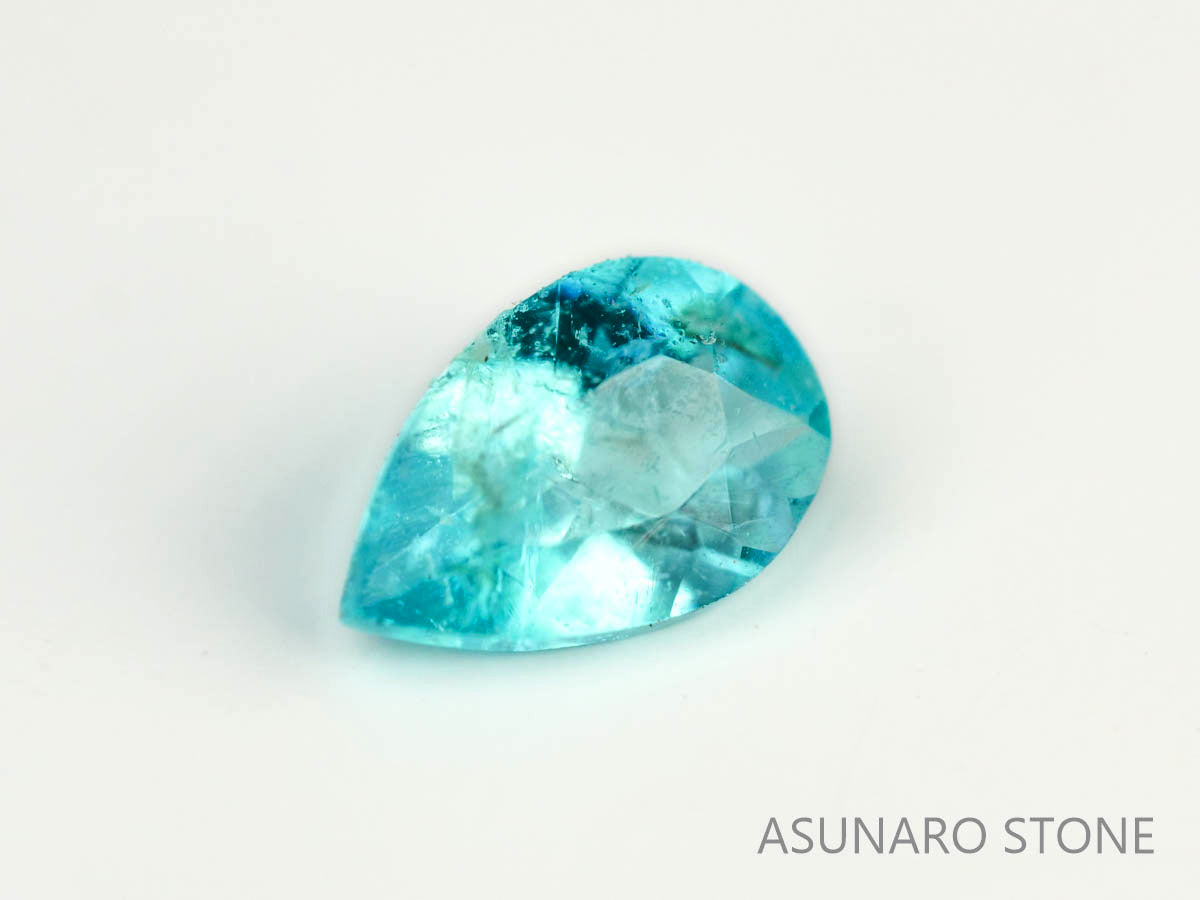 パライバトルマリン　ペアシェイプ　 ブラジル産　0.10ct 　  【230518-1641】