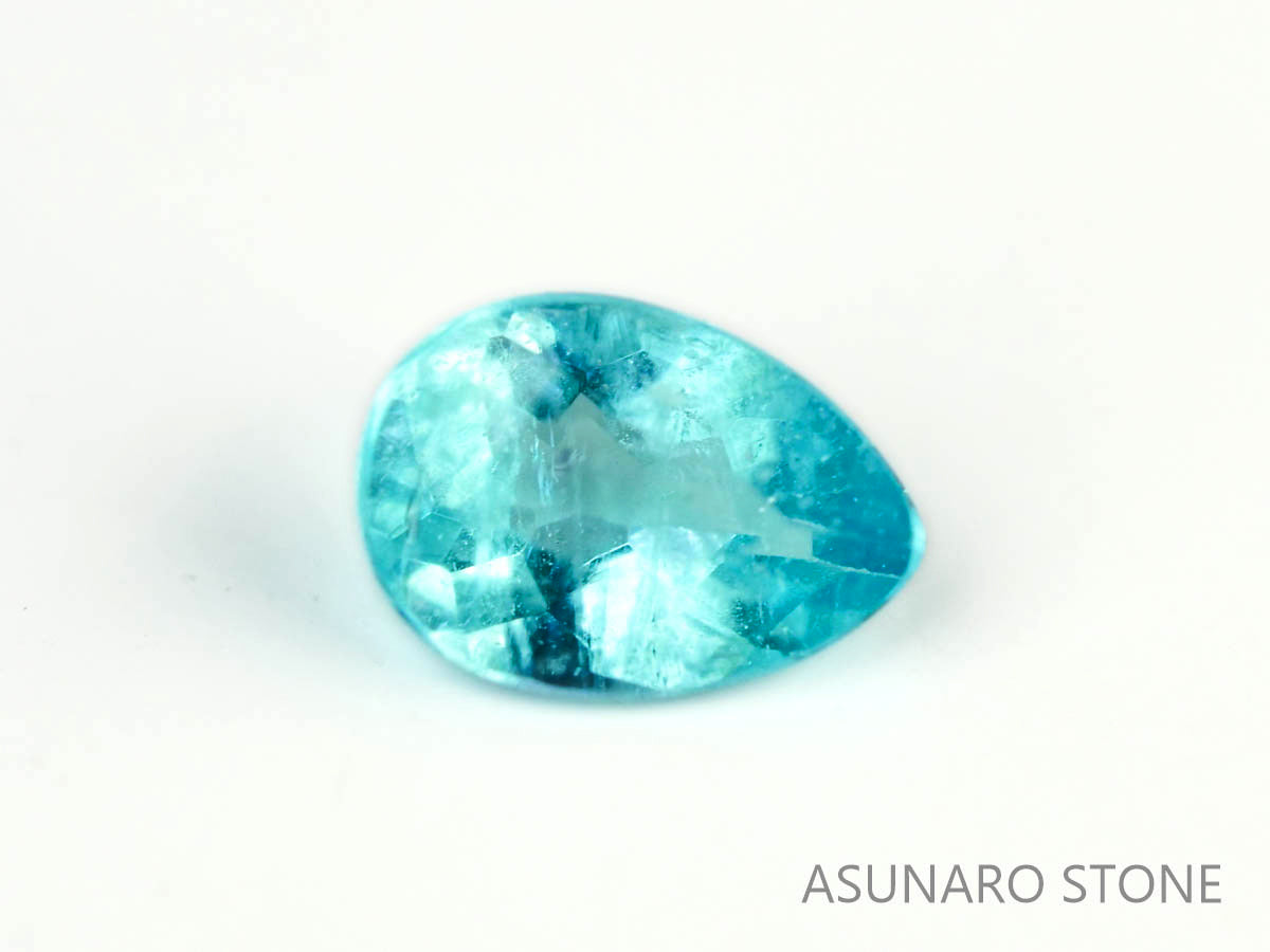 パライバトルマリン　ペアシェイプ　 ブラジル産　0.08ct 　  【230518-1642】