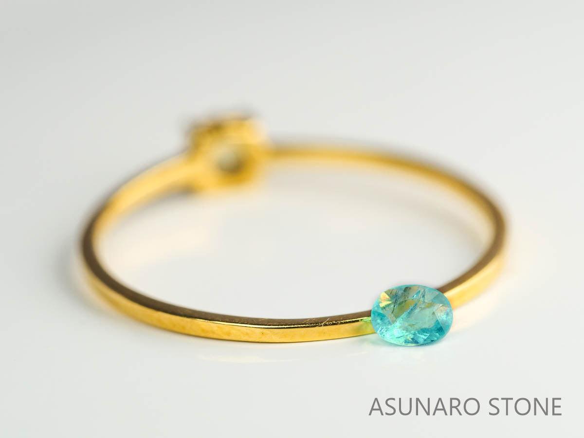 パライバトルマリン　オーバルカット　 ブラジル産　0.09ct 　  【230518-1643】